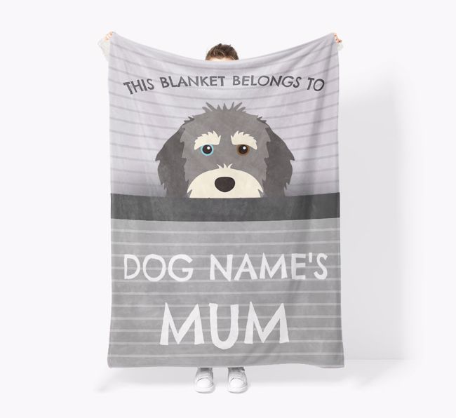 'This Blanket Belongs To...' - Personalised {breedFullName} Blanket: Premium Sherpa Fleece